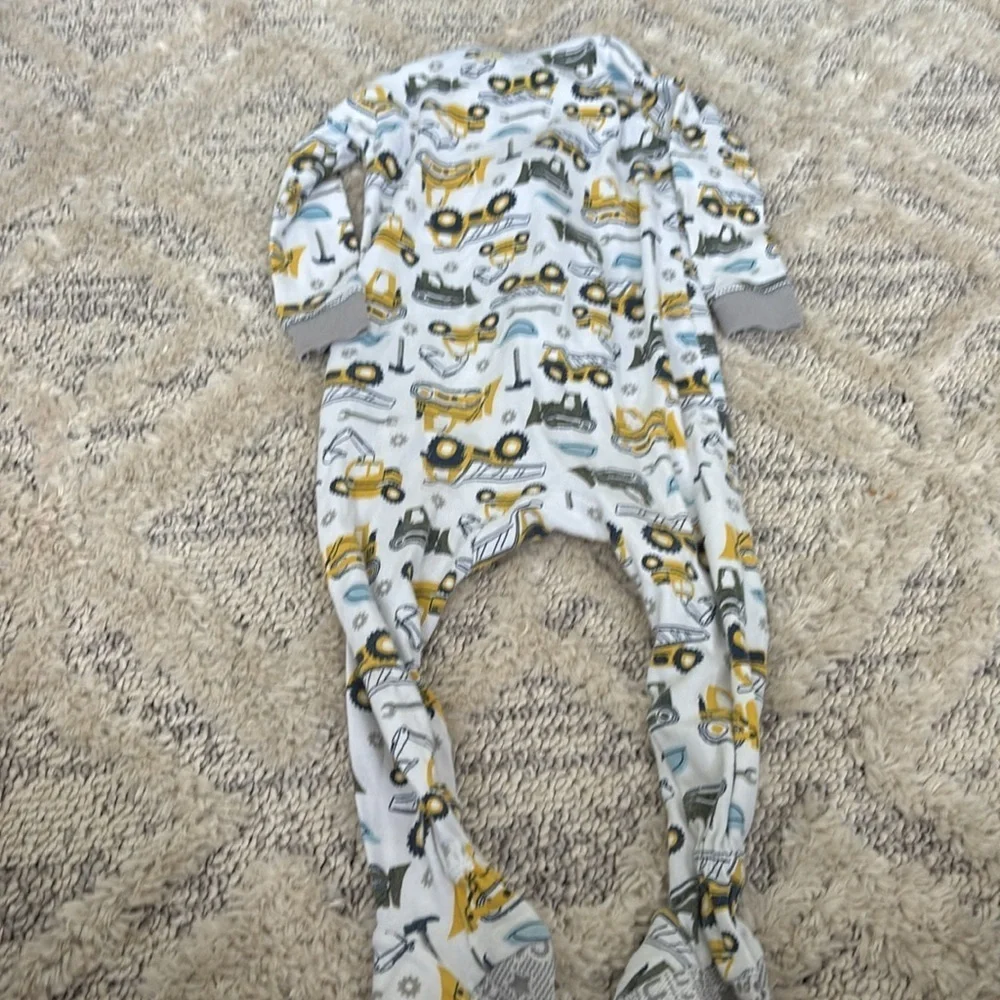 Carters 18 months sleeper pajama’s bulldozers and tools- light weight and cozy